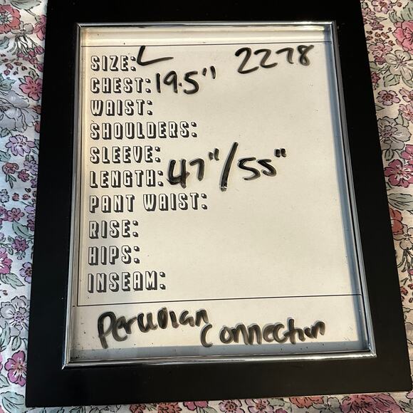 Peruvian Connection Dress Large Black Midi Handkerchief Hem Pima Cotton Modal - Picture 5 of 5